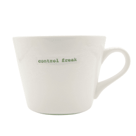 Bucket mug Control freak / Keith Brymer Jones